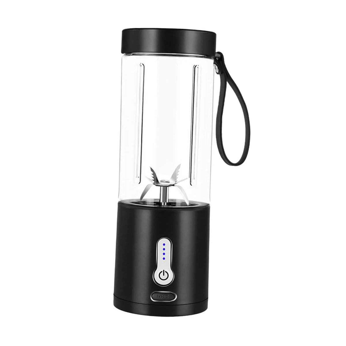 Black 530ml Portable USB Juicer Cup U853481