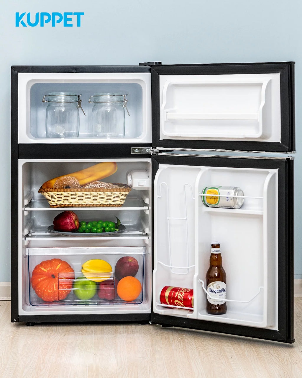 Black 3.2 Cu.Ft Compact 2-Door Mini Refrigerator F400225