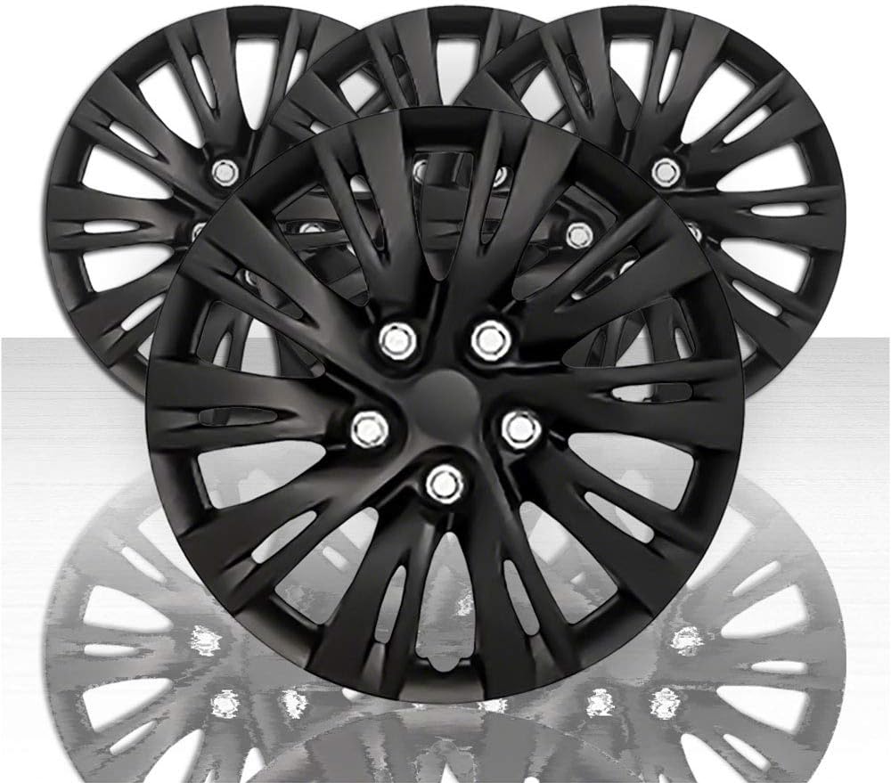Set of 4 16 10 Split Spoke Wheel Covers Gloss Black U930