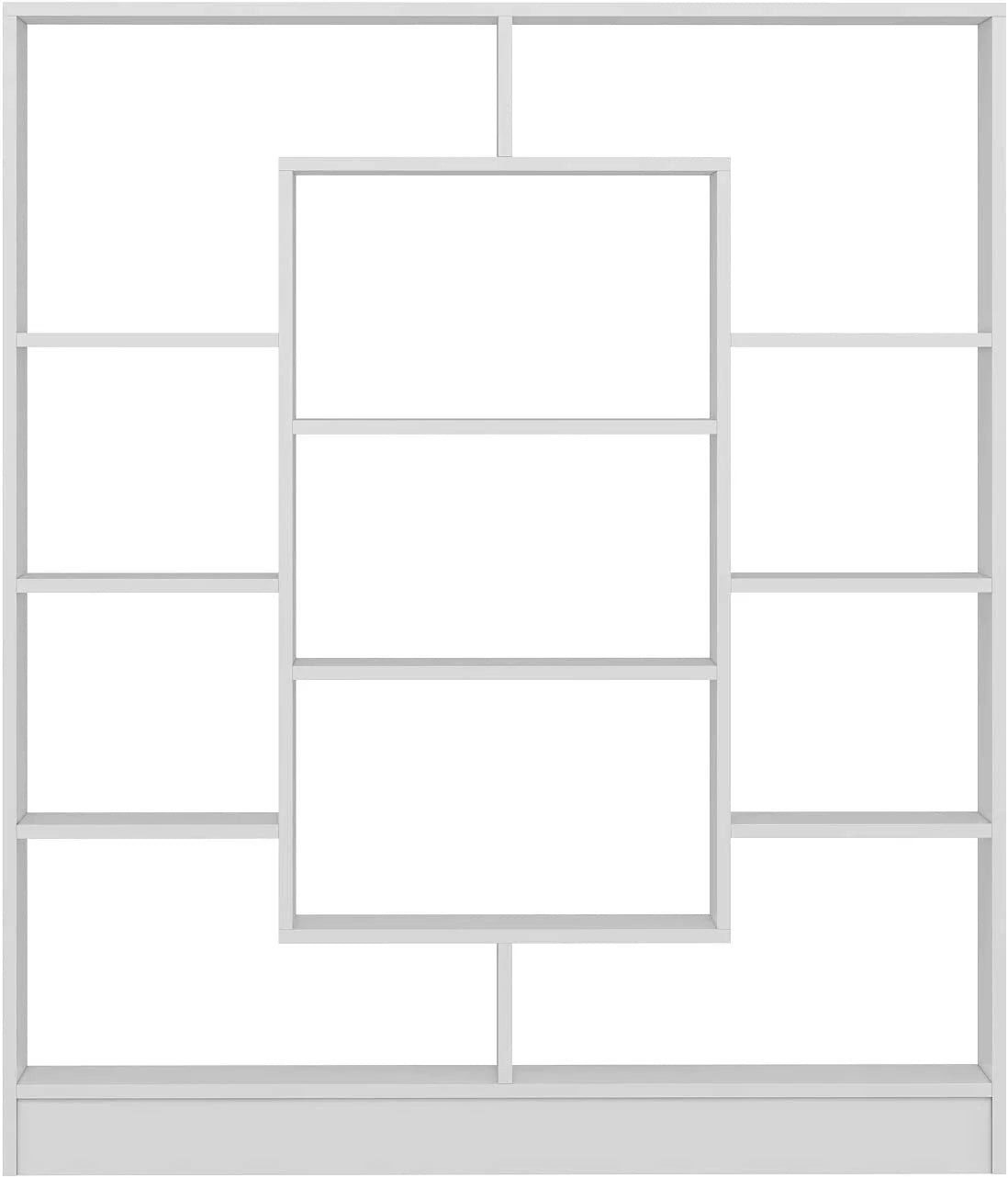 White Free Standing Bookcase Room Divider Shelving Unit J6101
