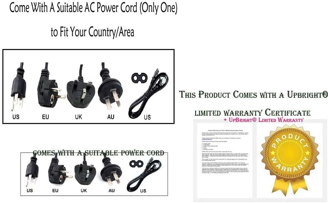 Crestron QM-MDM3X1 Power Supply Cord Cable Charger C533667