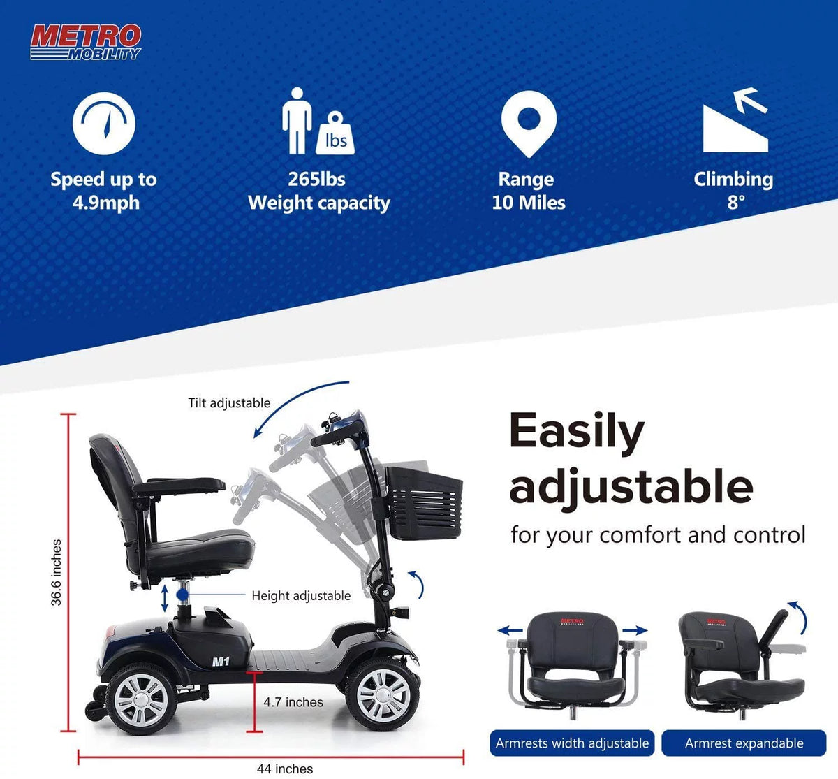 Folding 4 Wheel Scooter Red O445641