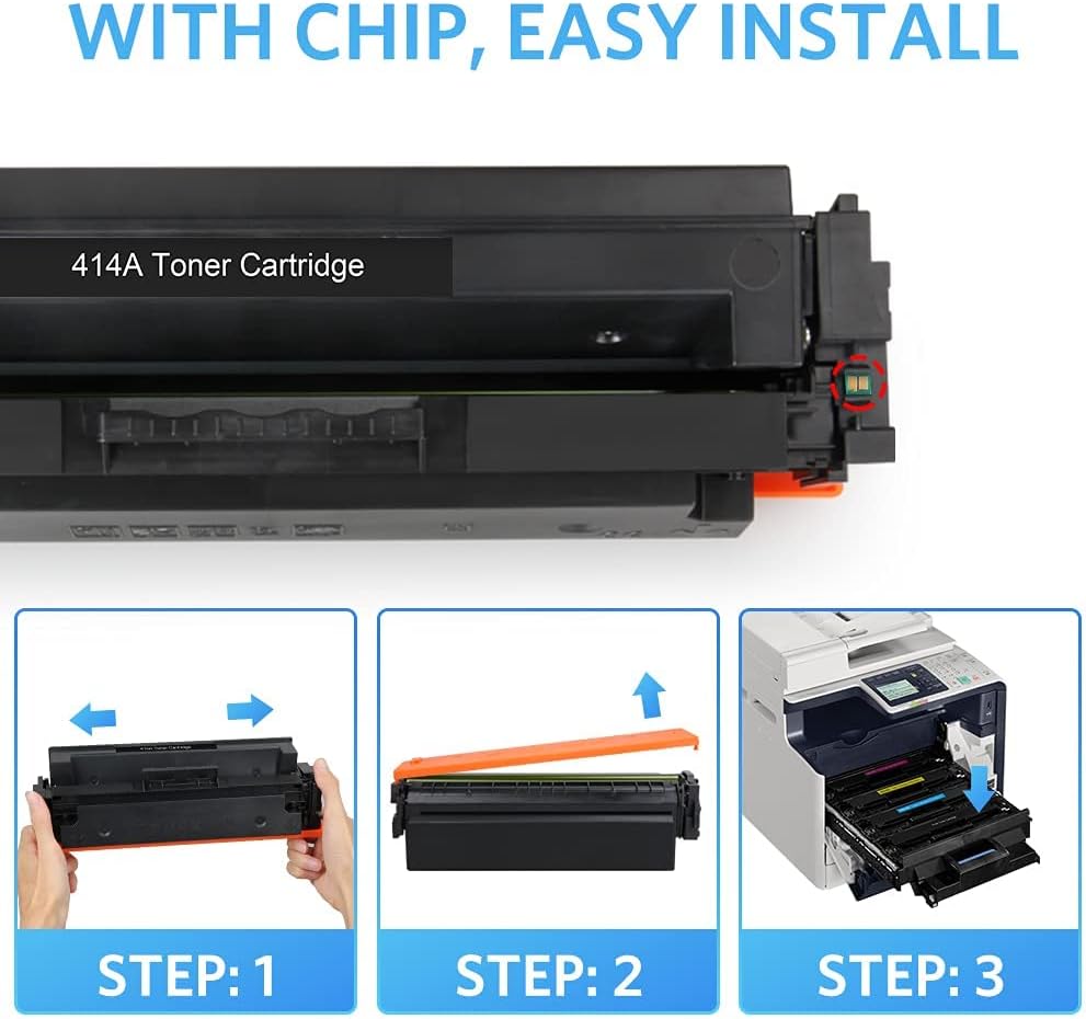 Remanufactured Toner Cartridge 4-Pack KCMY for HP 414A Printer O55335