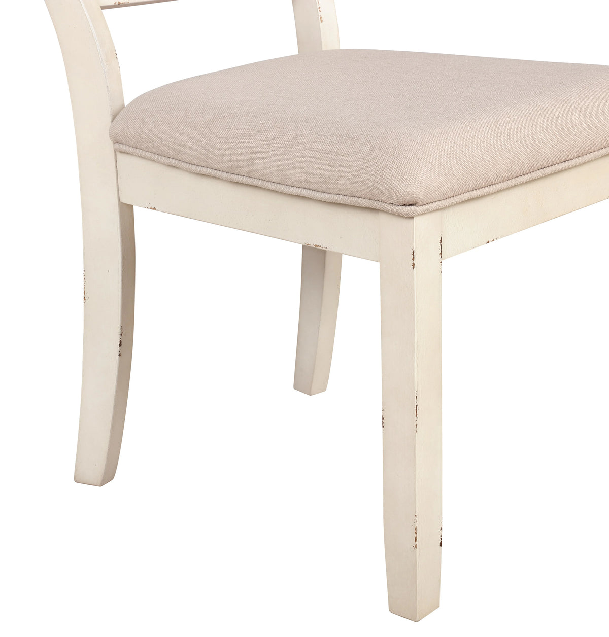 Antique White Wood Cross-Back Dining Chair Set of 2 F24865