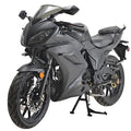 125cc Motorcycle with Manual Transmission, LED Lights, 17 Inches Wheels, Black E791012