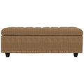 Saddle Fabric Tufted Storage Bench R4685