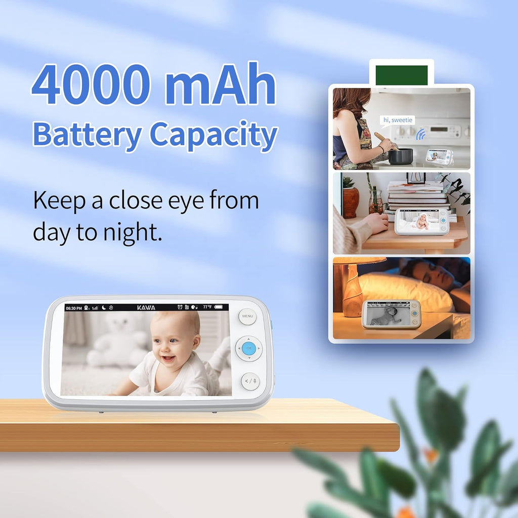 5 720P HD Video Baby Monitor with Night Vision and 2-Way Audio P233