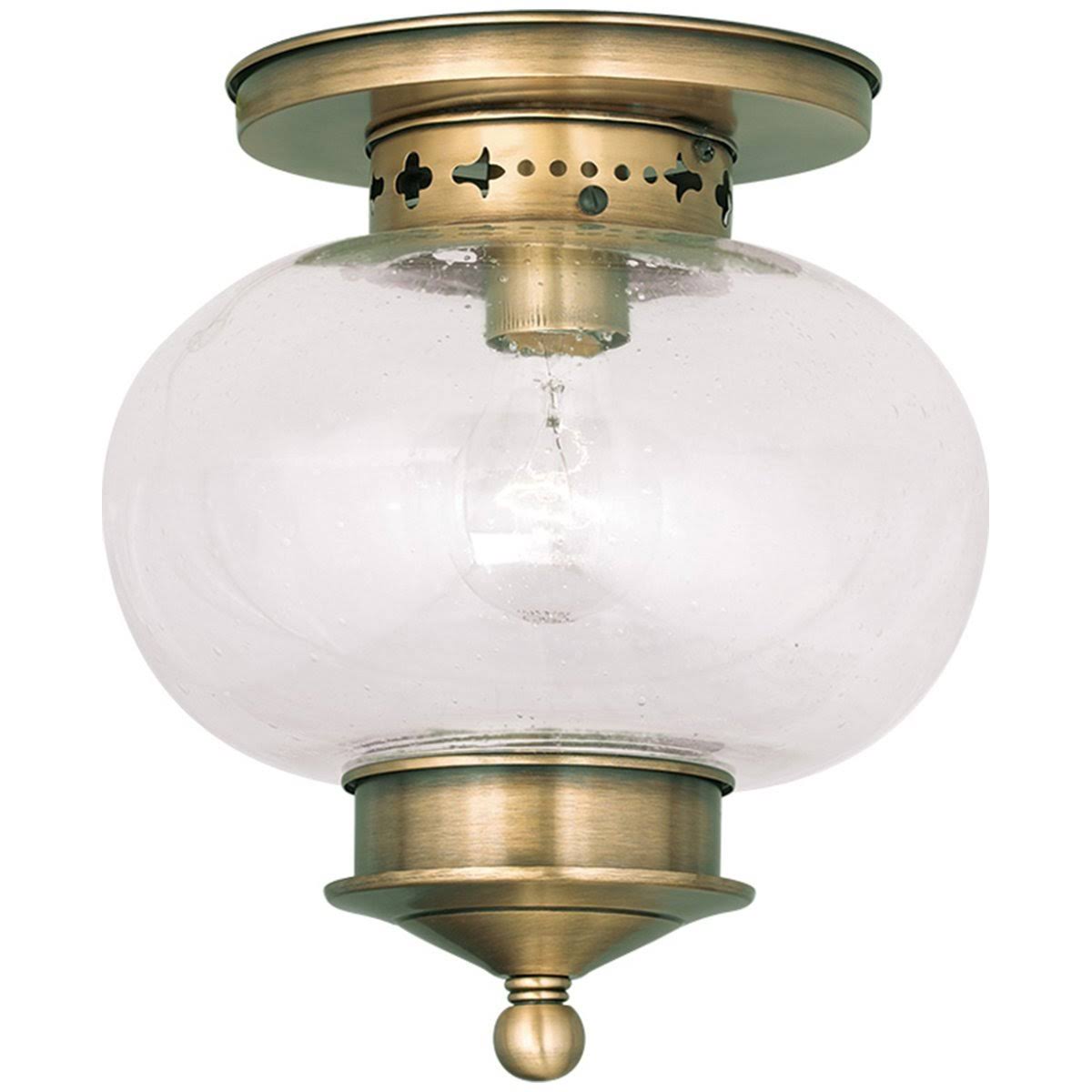Antique Brass 1 Light Ceiling Mount Z970695