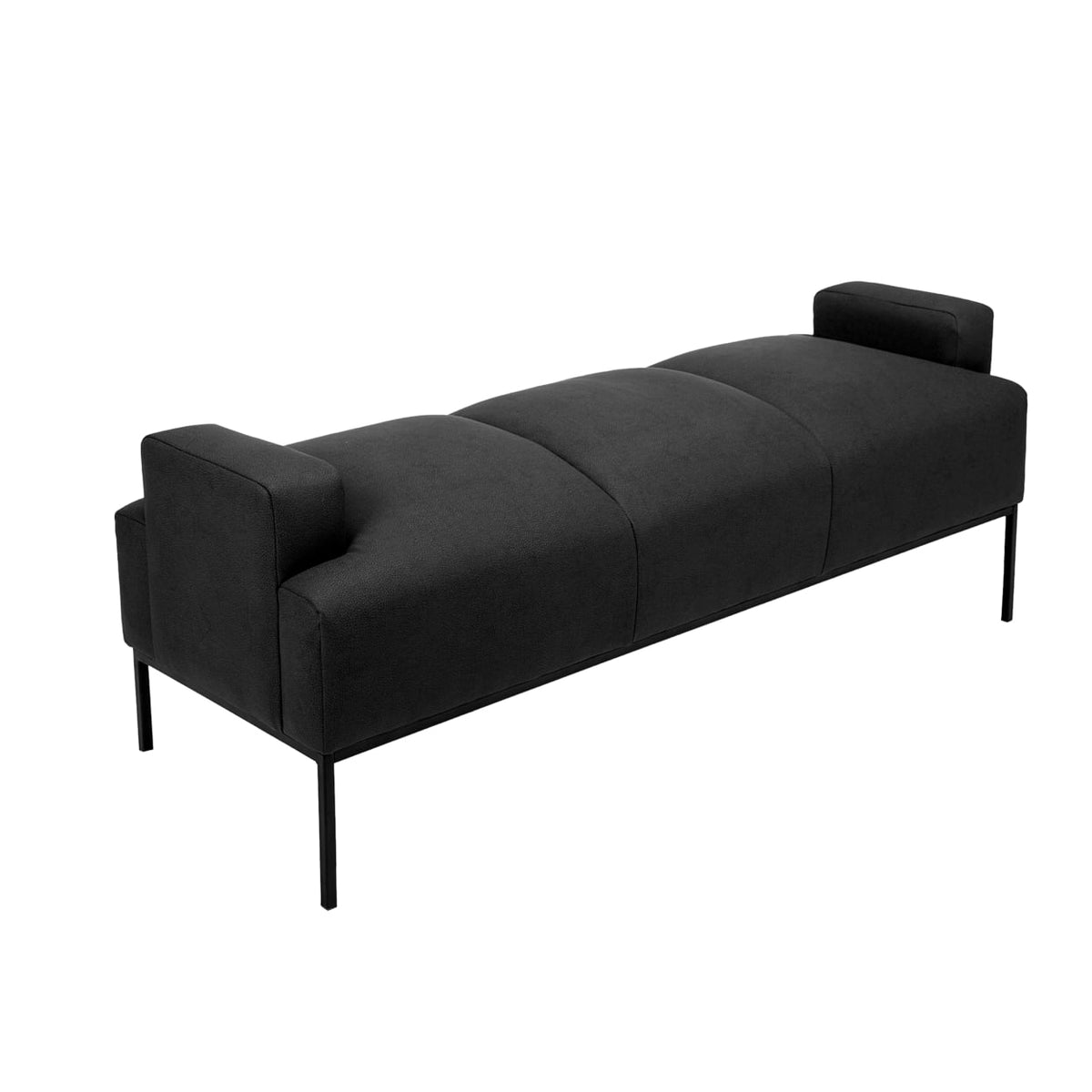 PU Leather Ottoman with Metal Frame J200