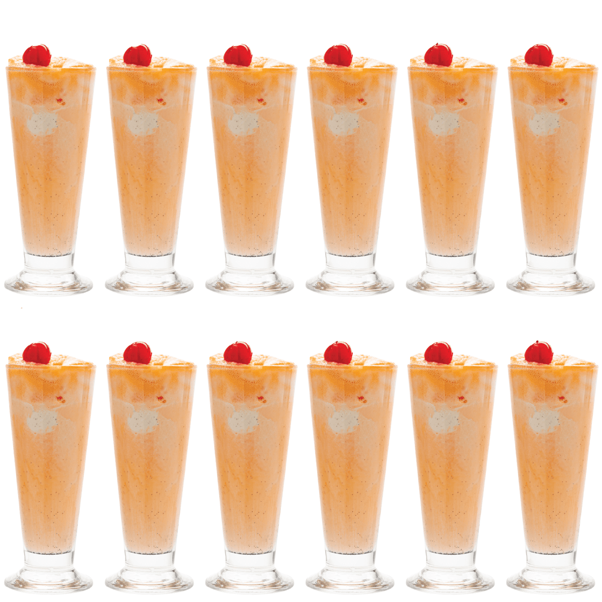 6.3 Ounce Clear Glass Smoothie Glasses Set of 12 U1868