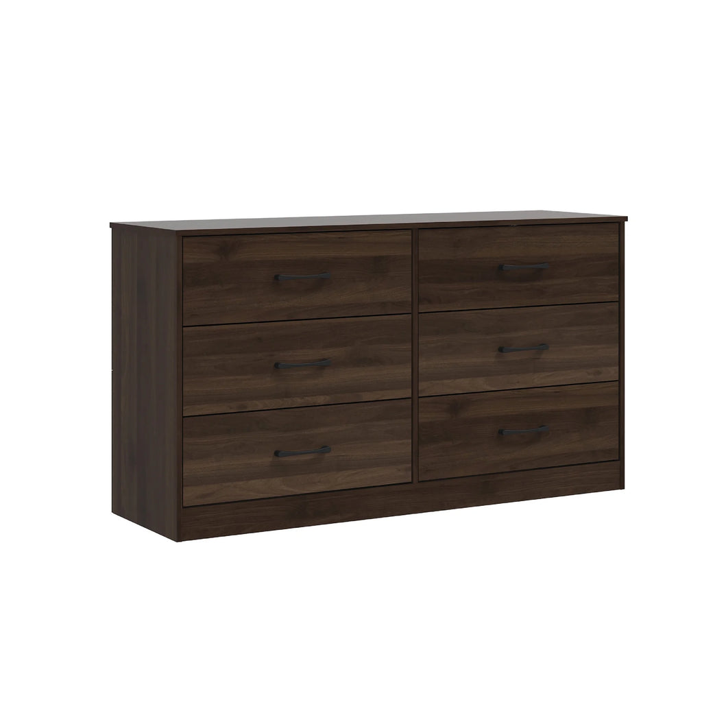 6 Drawer Dark Walnut Dresser D411064