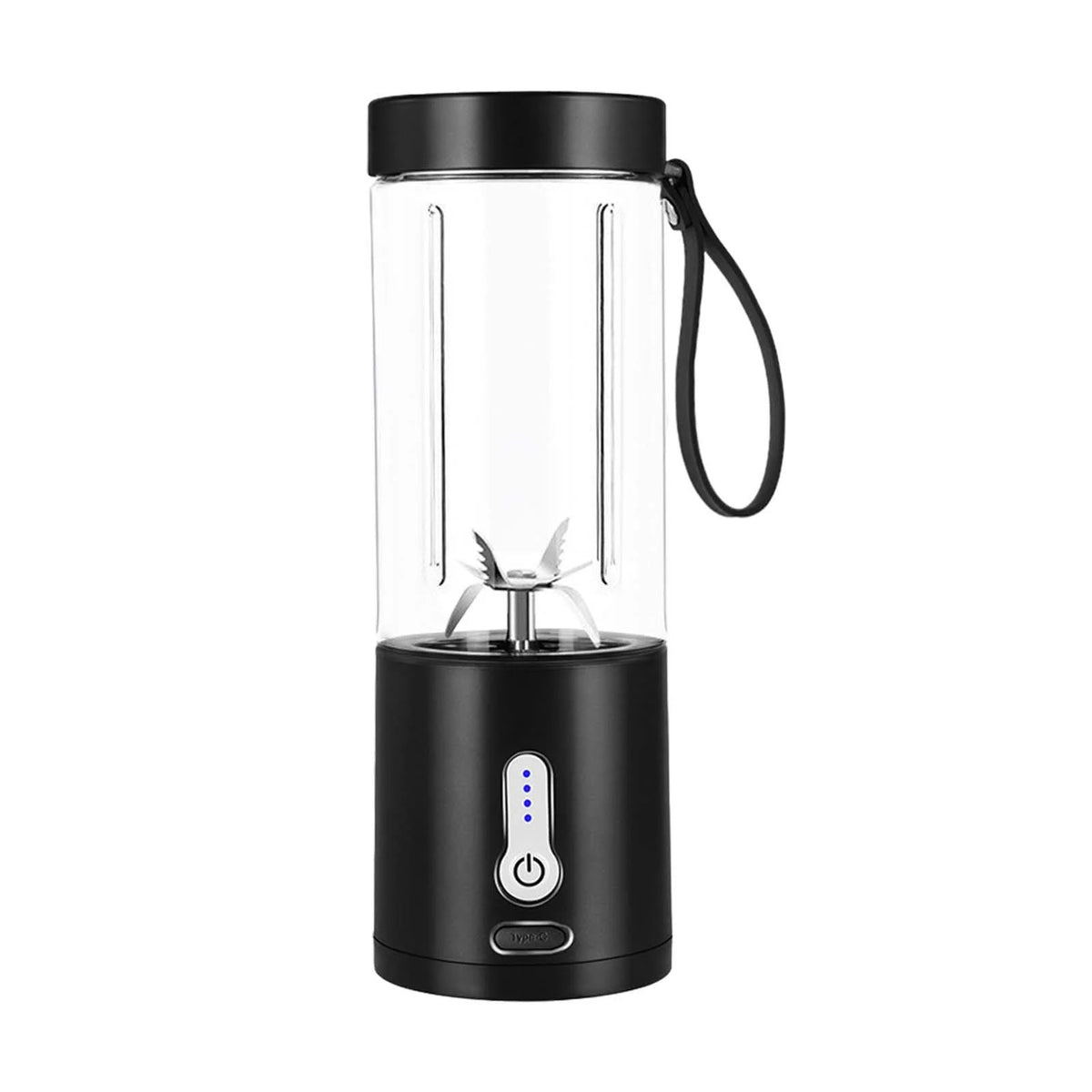 Black 530ml Portable USB Juicer Cup U853481