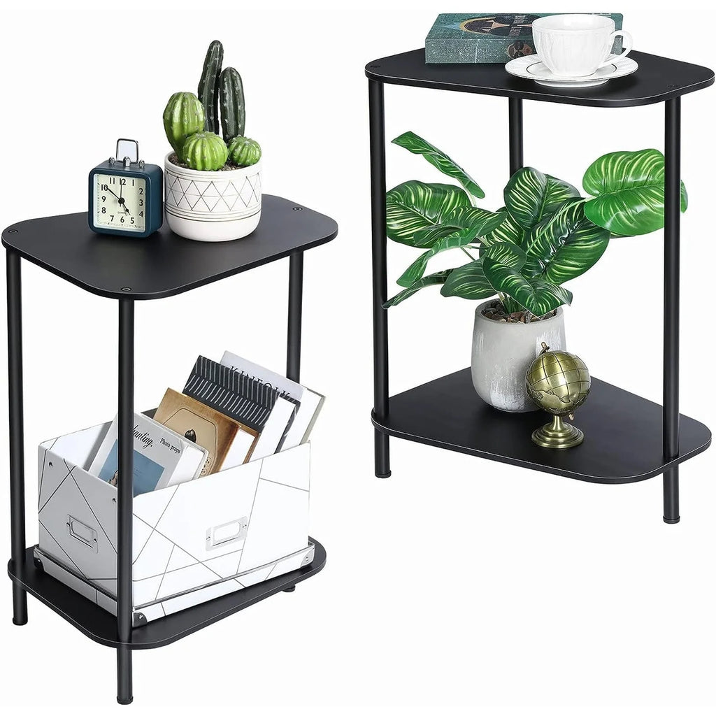Black End Tables Set of 2 Z311924