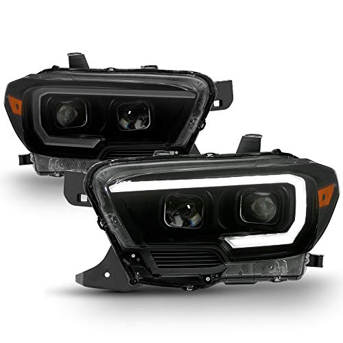 Black Smoked LED Sequential Headlamps Q454539
