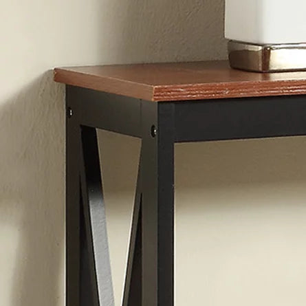 Cherry Black Console Table with Shelf A99803