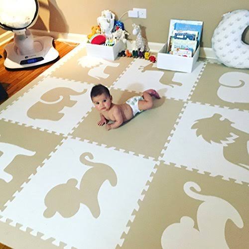 Foam Children&s Playmat Safari Animals Theme Tiles E442052