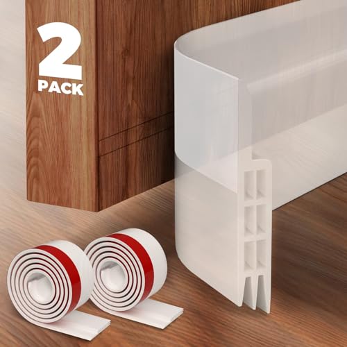 2 Pack White Door Draft Stopper P960