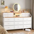 Black Fabric 13 Drawer Dresser Q9464