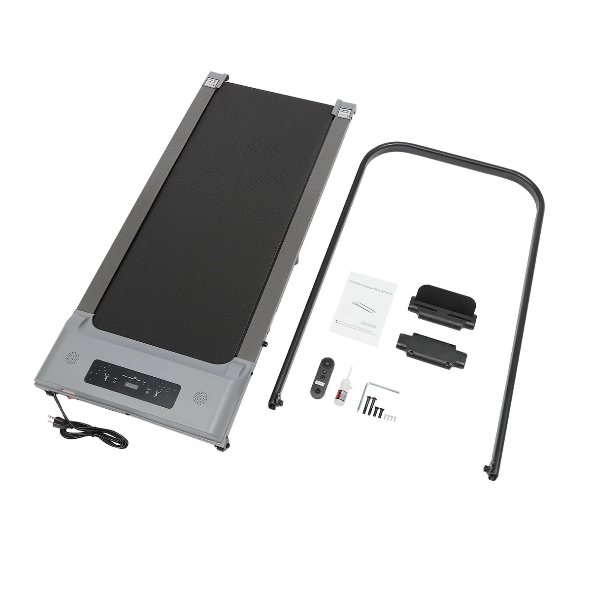 2 in 1 Folding Treadmill, 3.0HP Electric Treadmill with Remote Control and LED Display F4375