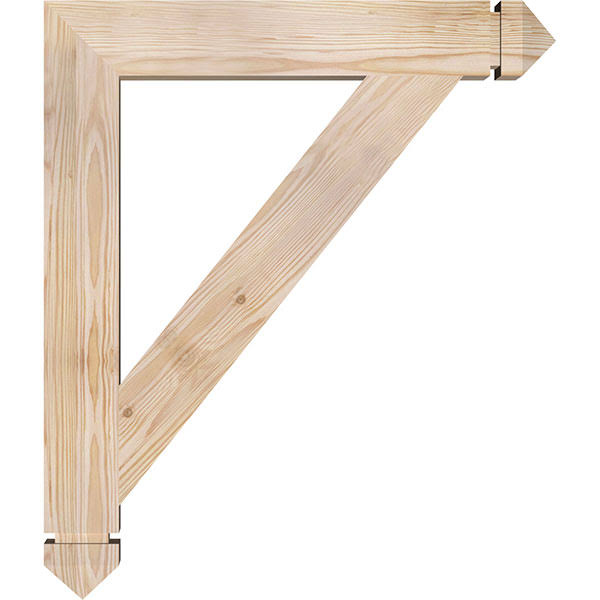 Traditional Arts & Crafts Smooth Bracket, Douglas Fir B743578