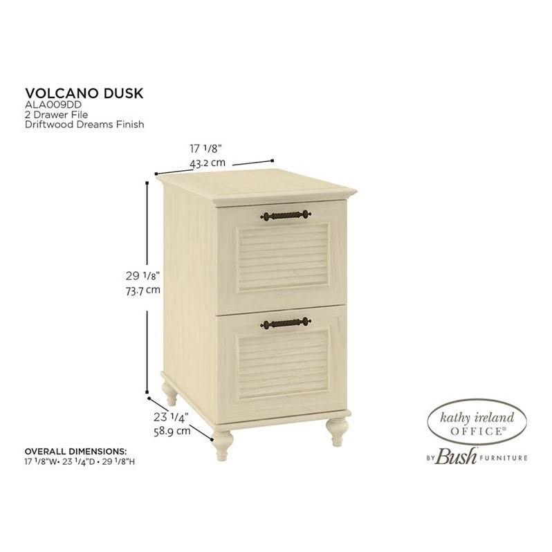2 Drawer File Cabinet in Driftwood Dreams K90093