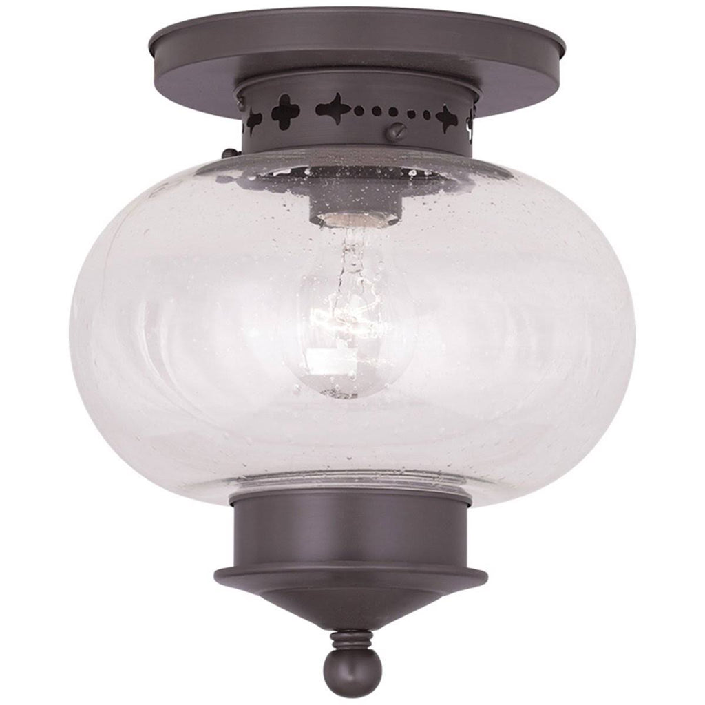 Antique Brass 1 Light Ceiling Mount Z970695