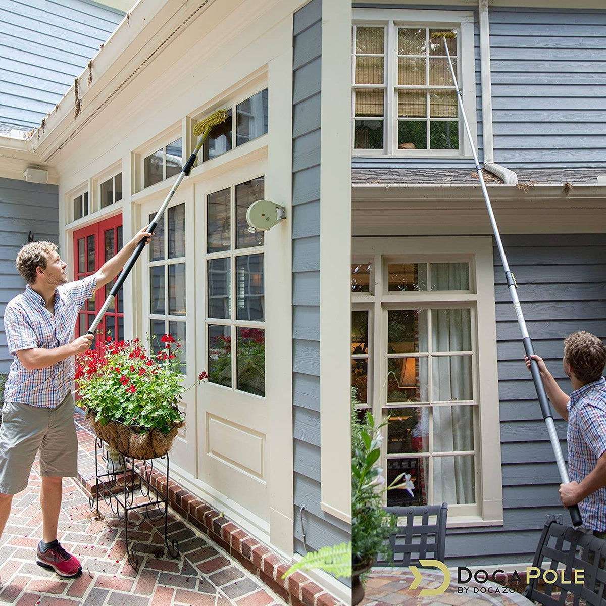Extension Pole with Squeegee and Window Washer Q14603