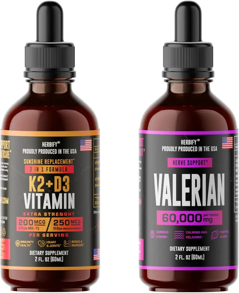 K2 and D3 Drops & Valerian Root Tincture G5767