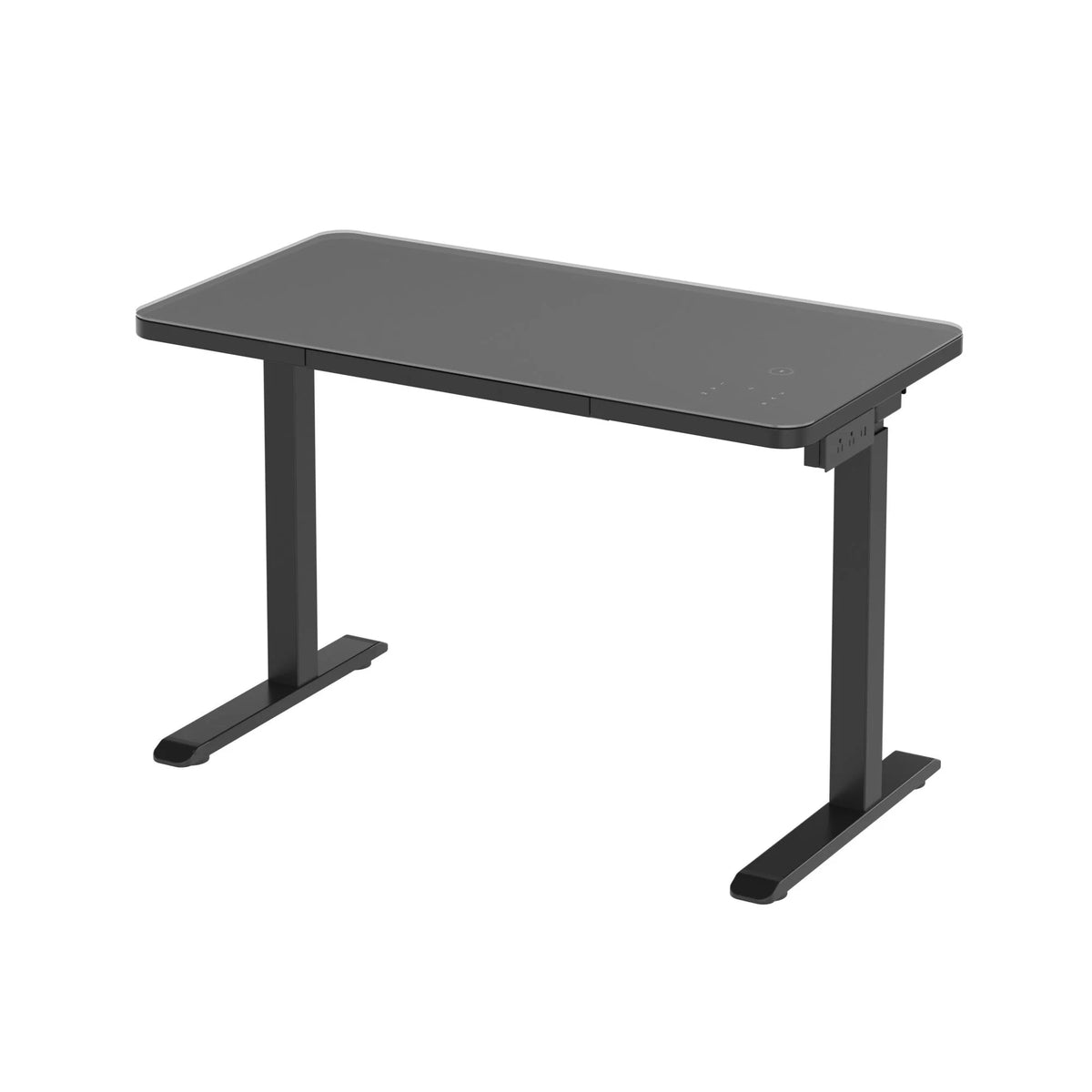 Black Glass Tabletop Standing Desk G81878