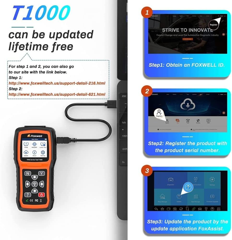 TPMS Sensor Relearn Tool with TPMS Sensor Activation M935