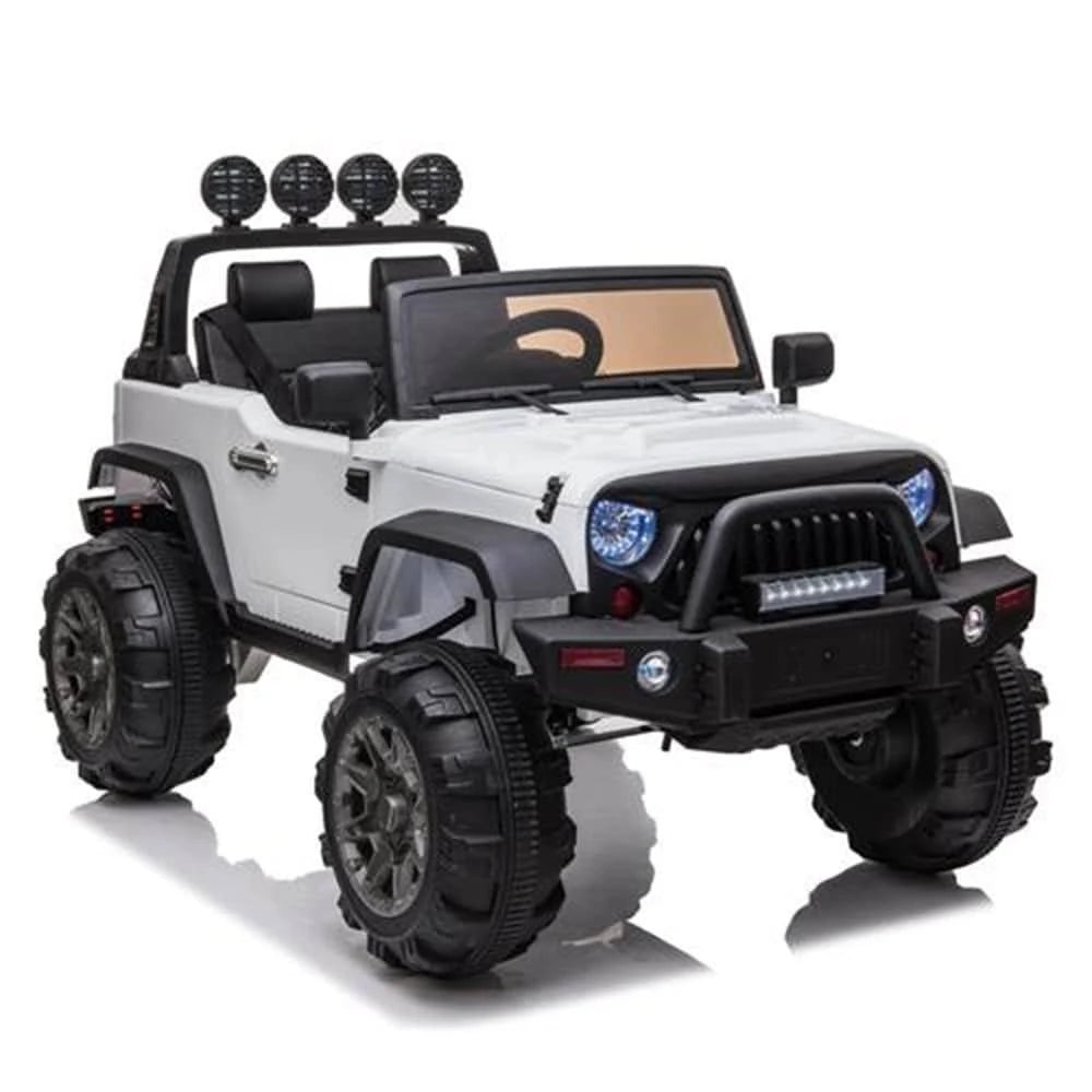 White 12V Kids Ride on Car SUV with Remote Control U47707