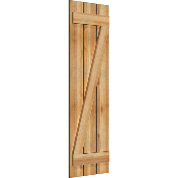 Rough Sawn Western Red Cedar Board-n-Batten Shutters J482
