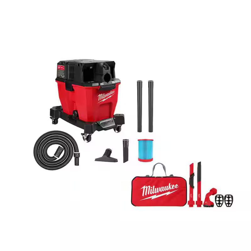 9 Gal. Cordless Wet/Dry Shop Vacuum with Automotive Kit E9471