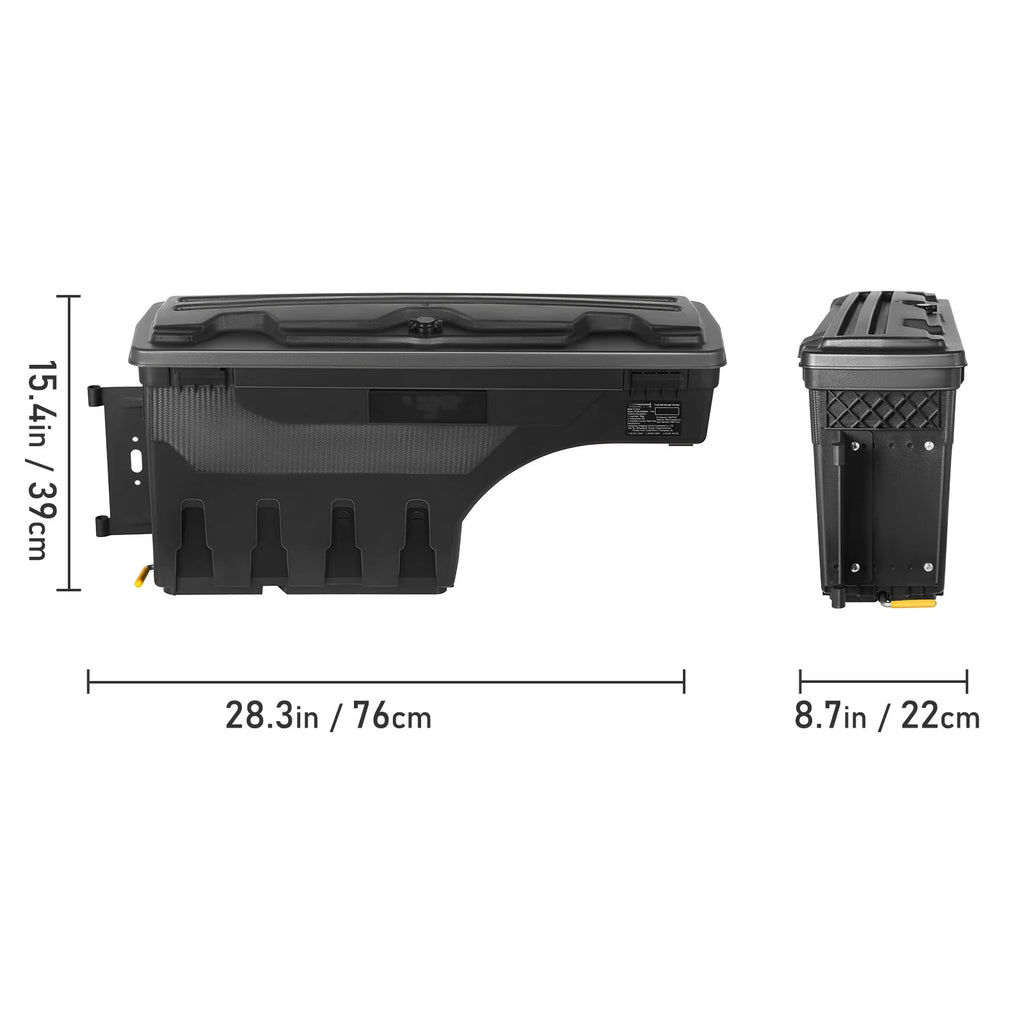Truck Bed Storage Box Lockable Pivot H5688