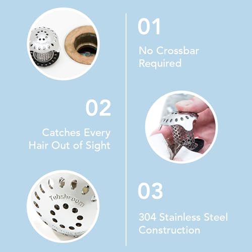 Stainless Steel Tub Drain Protector Hair Catcher Z99260