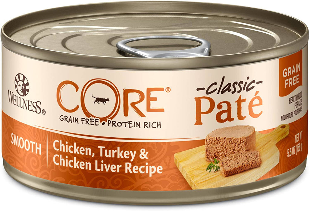 Grain-Free Pate Canned Cat Food, Chicken, Turkey & Chicken Liver, 5.5 oz Case of 24 X147