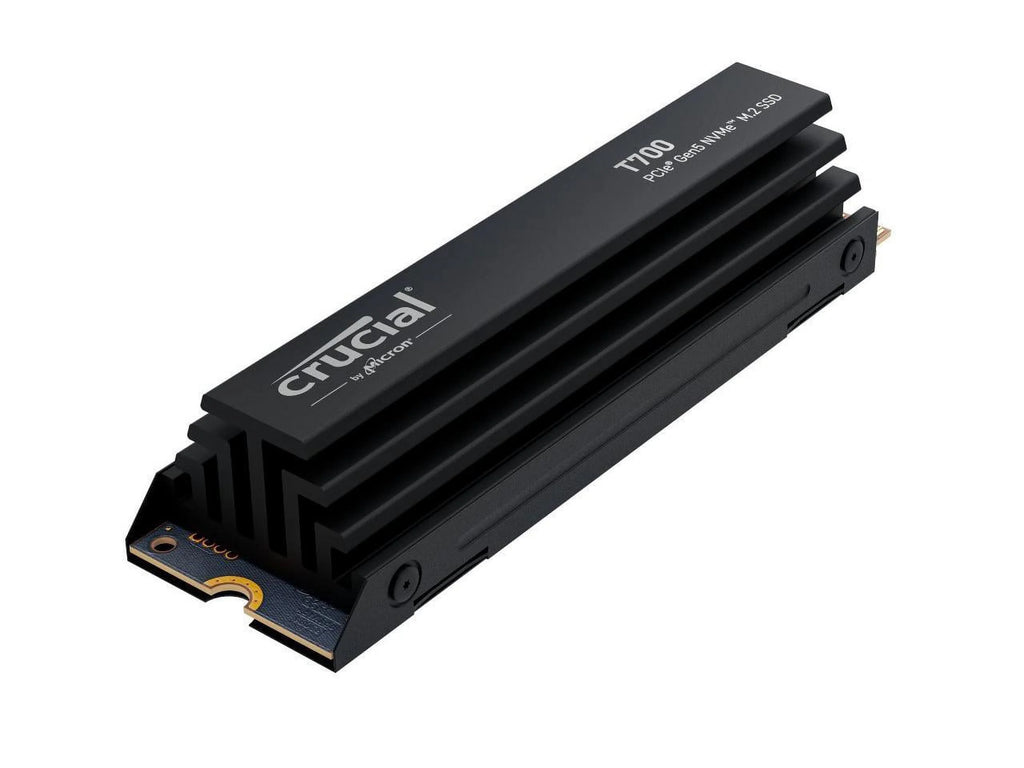 Crucial T700 GEN5 NVME SSD M.2 2280 W/ Heatsink 2TB PCI-Express 5.0 x4 TLC NAND Internal Solid State Drive I12645