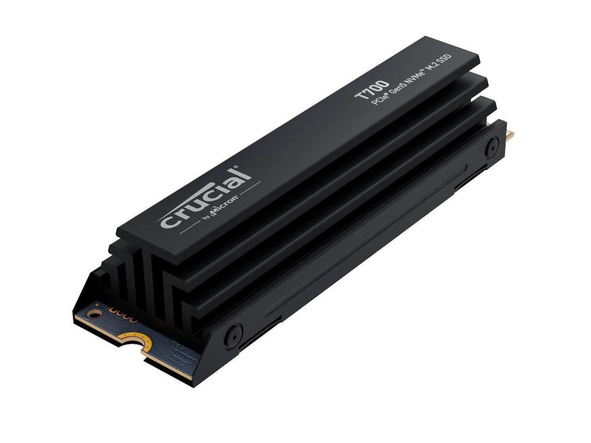 Crucial T700 GEN5 NVME SSD M.2 2280 W/ Heatsink 2TB PCI-Express 5.0 x4 TLC NAND Internal Solid State Drive I12645