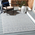 Blue Navy Geometric Area Rug C351608