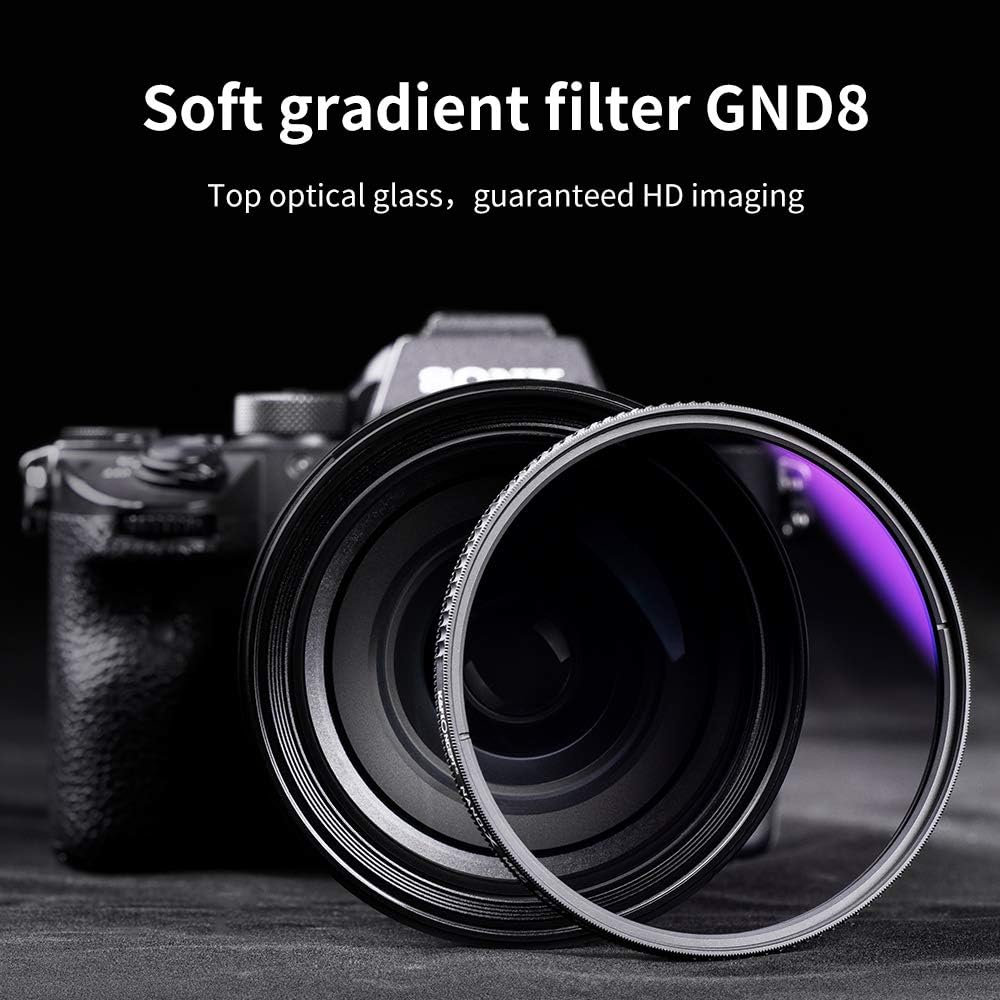 67mm 3 Stop Soft Graduated Neutral Density Lens Filter Pack of 2 B292