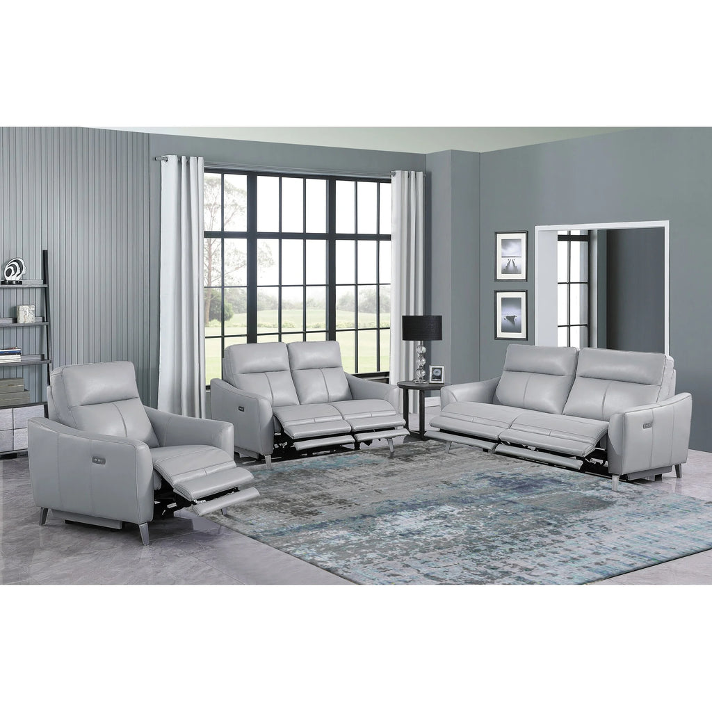 Blue 3-piece Power Reclining Living Room Set M887