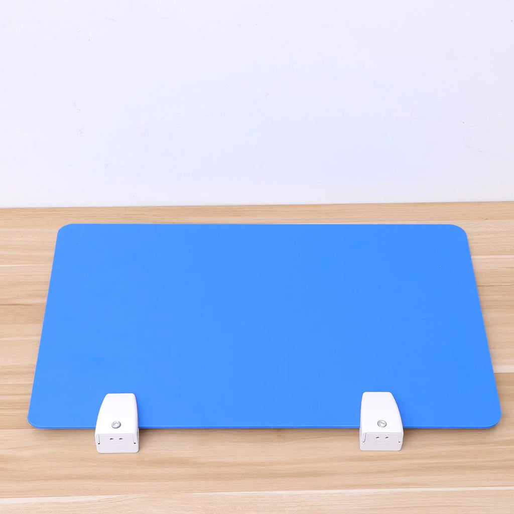 Acrylic Desktop Partition Board with Clamp 50x30cm Blue F325351