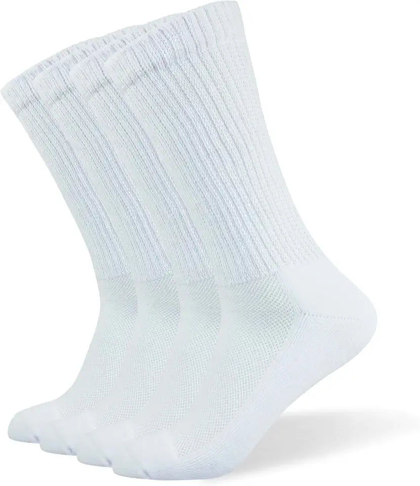Loose Non-Binding Seamless Toe Crew Socks 4 Pairs R29649