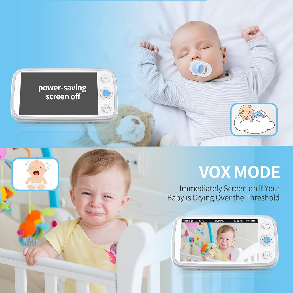 5 720P HD Video Baby Monitor with Night Vision and 2-Way Audio P233