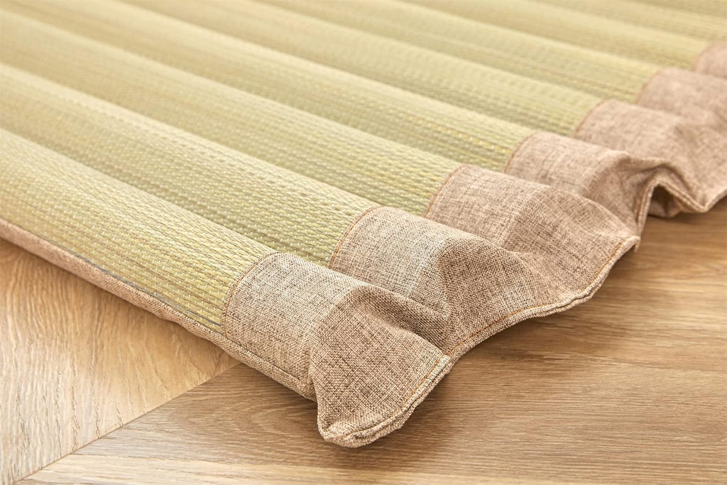 Tatami Mat Rollable Floor Mat Camping Mattresses Rush Grass Z6152