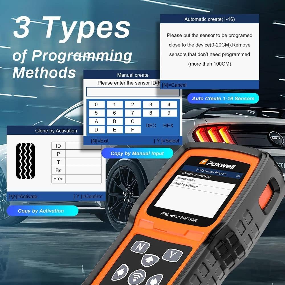 TPMS Sensor Relearn Tool with TPMS Sensor Activation M935