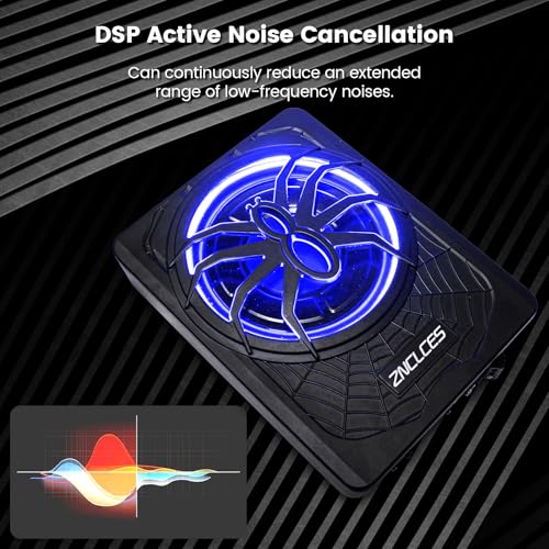 10" 1200W Slim Under Seat Powered Car Subwoofer with Amplifier C485388