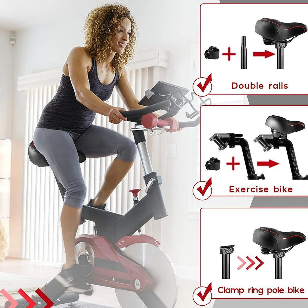 Widen Bike Seat Saddle with Absorbing Ball V4232