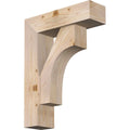 7 1/2x22W x 26x22D x 34x22H Douglas Fir Bracket with Offset Brace P76877