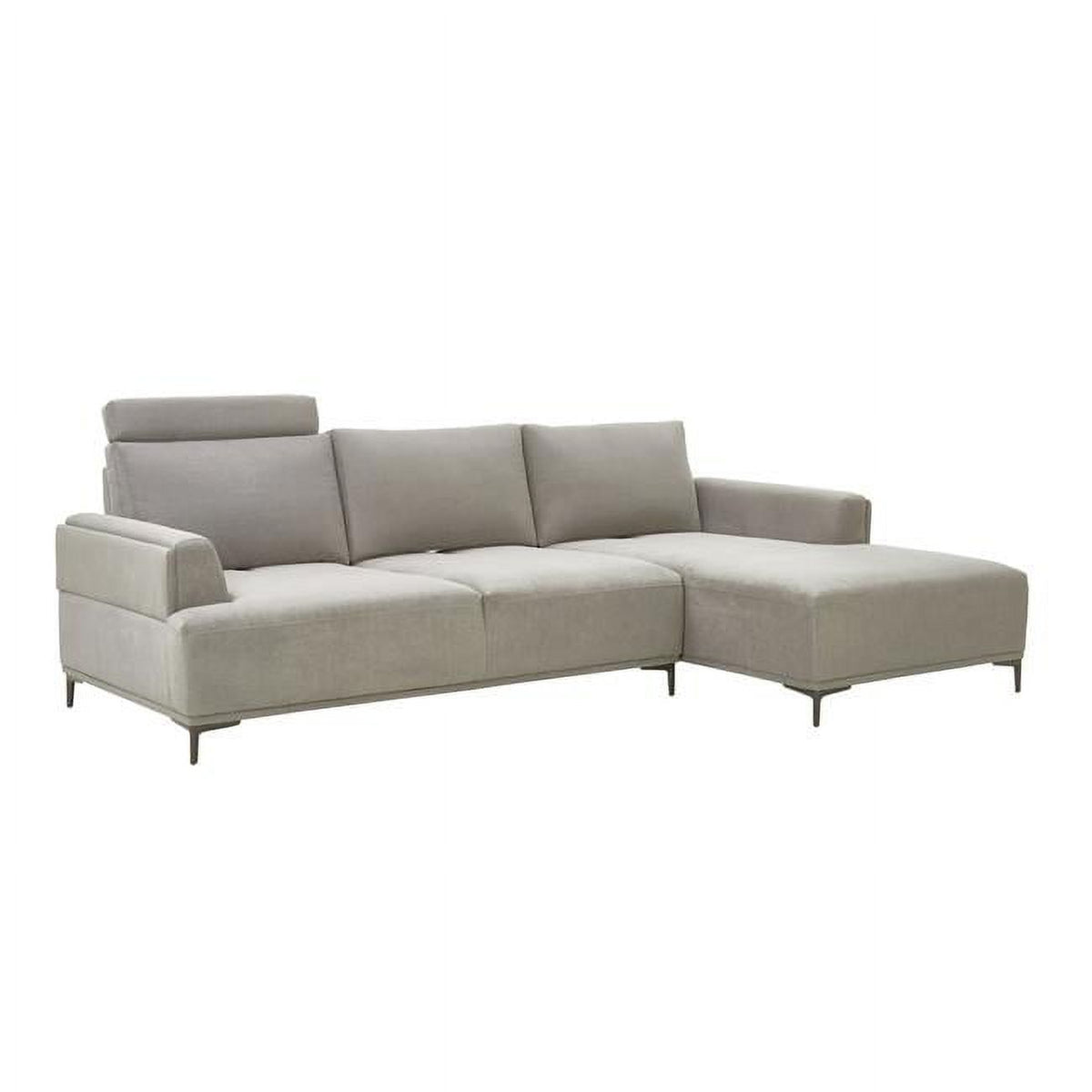 Modern Lucca Sectional Sofa with Push Back Functional Right Facing S80146